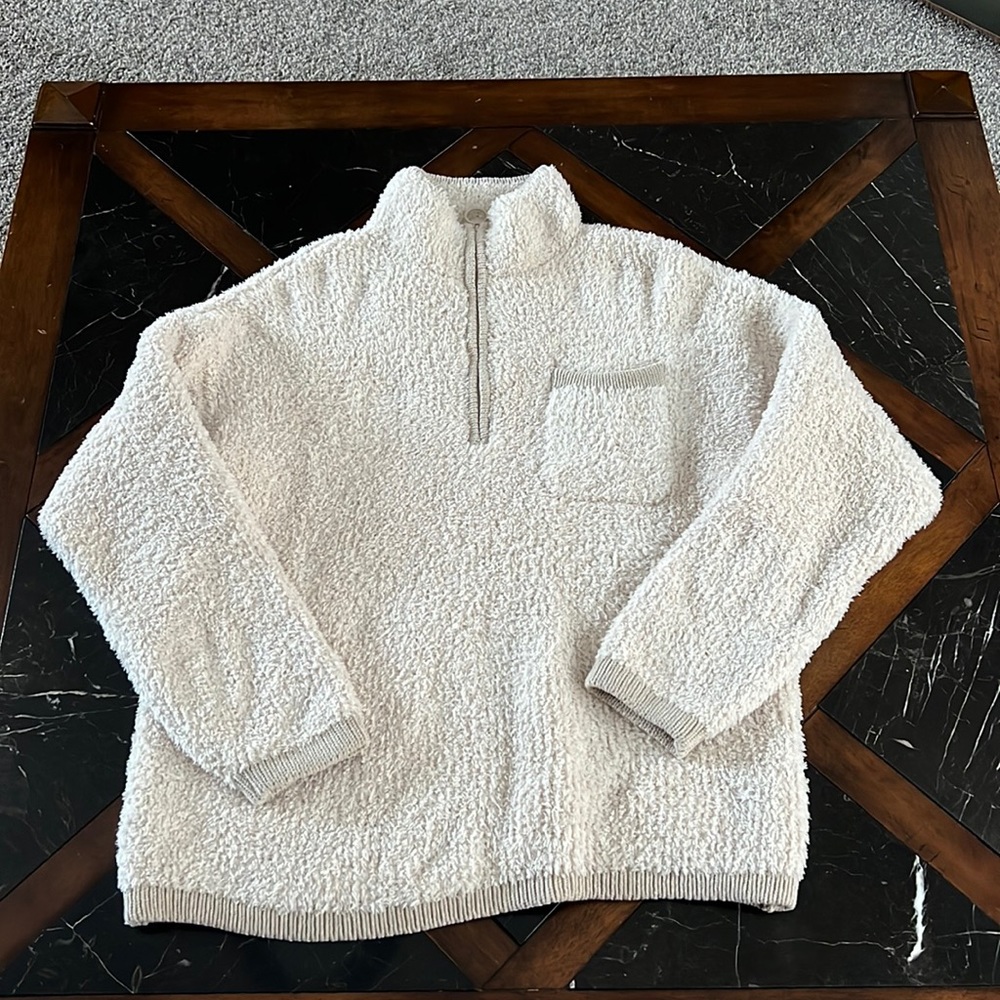 Aerie Sherpa zip-up crew